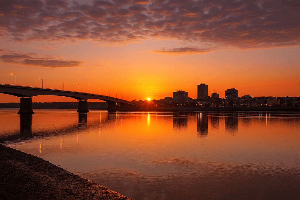 Greater Moncton Sunset over Petitcodiac