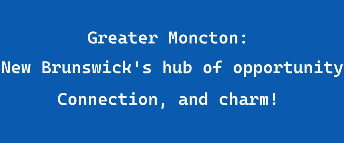 Greater Moncton Greater Moncton metropolitan
